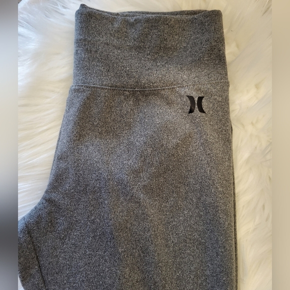 Hurley Heather Gray Kids Leggings, Size Large - Picture 7 of 7